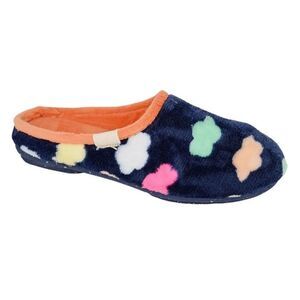 Sleepers Womens/Ladies Sheena Clouds Slippers / Navy Blue